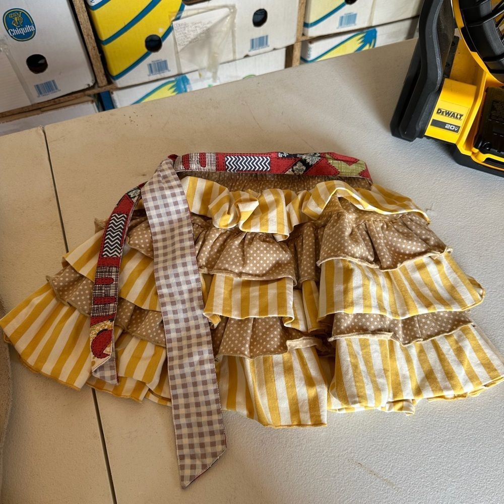 Mustard Pie Tan Polka Dot Skirt